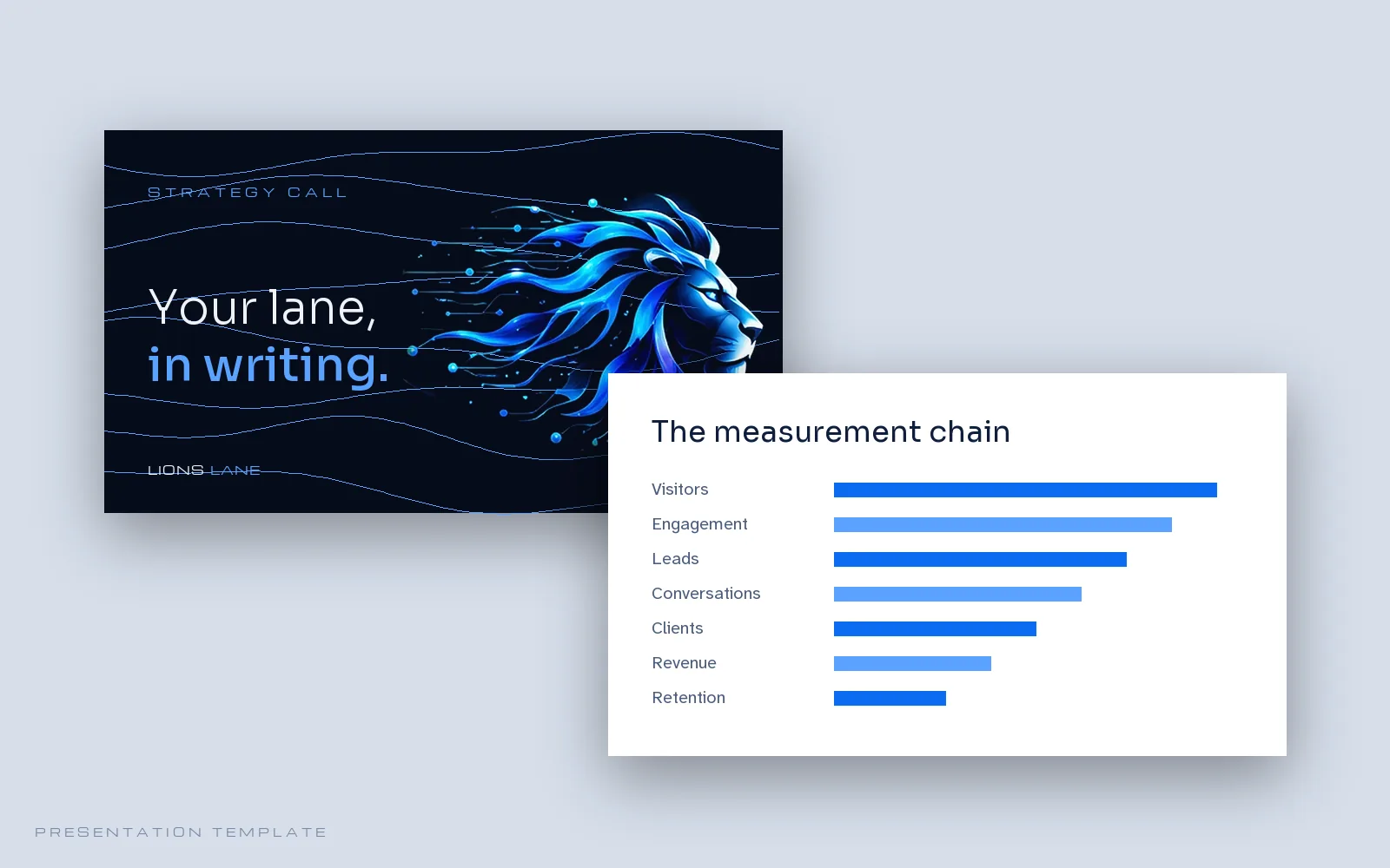 Lions Lane presentation template